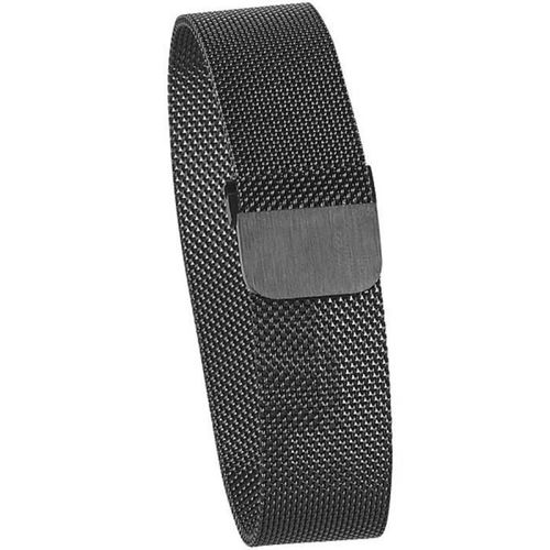 Bracelet De Montre À Entre-Corne 20 Mm Et Fermoir Magnétique - Noir