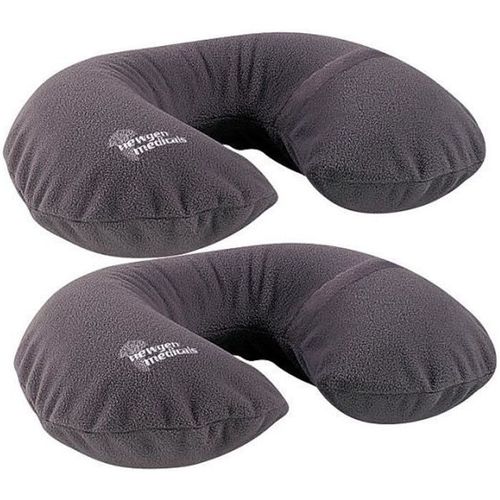 2 coussins gonflables spécial nuque déhoussables
