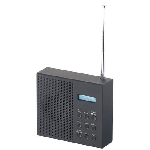 Radio-réveil DAB+ / FM nomade avec écran LCD - VR-RADIO - DOR-210 - Batterie Li-ion - 20 emplacements mémoire