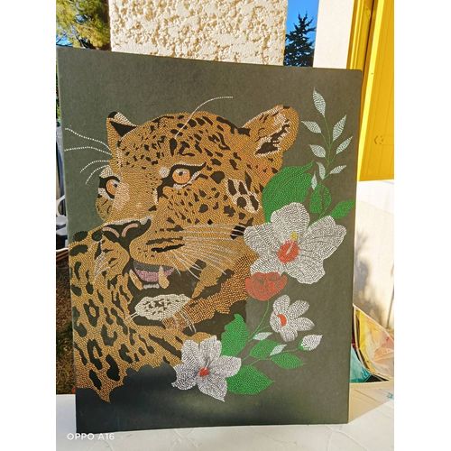 Tableau sur carton cartonné sans le cadre
