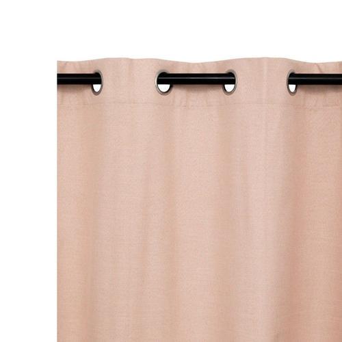 Rideau Occultant Polyester Rose 140 X 260