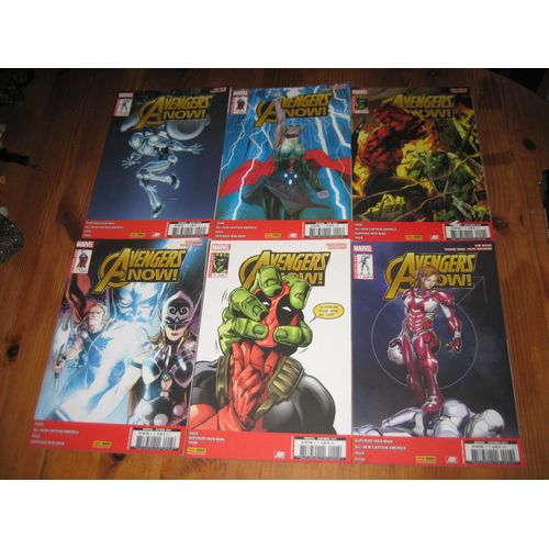 Lot 6 Comics Avengers Now 2 A 7 Quasi Complet Marvel Panini