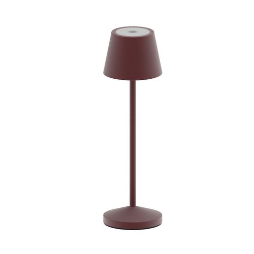 Lampe De Table Aluminium Marron H25cm