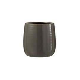 Cache-Pot En Céramique Gris 14.5x14.5x14.5 Cm