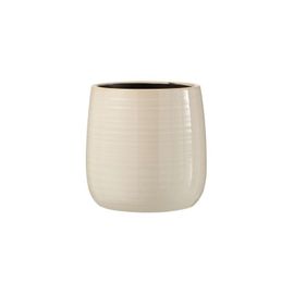 Cache-Pot En Céramique Blanc 14.5x14.5x14.5 Cm
