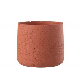 Cache-Pot En Céramique Orange 19x19x17 Cm