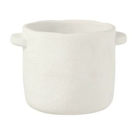 Pot En Céramique Blanc 18.5x14x12 Cm