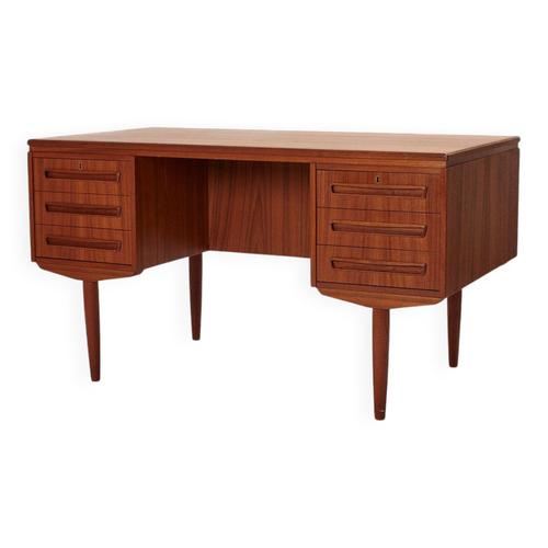 Bureau En Teck Conu Par J Svenstrup Pour Ap Mbler Danemark Annes 1960 Marron