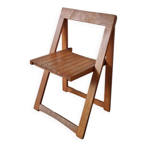 Chaise Pliante Attribue  Aldo Jacober Bois