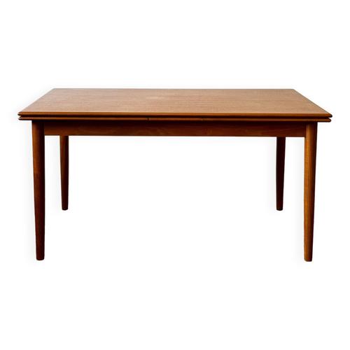 Grande Table Extensible En Teck Danemark Annes 6070 Vintage Milieu Du Sicle Moderne Bois