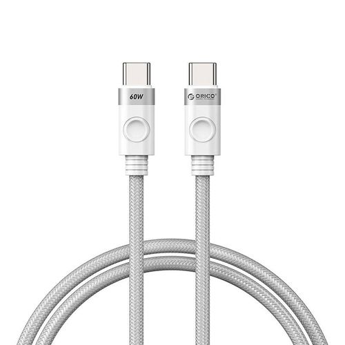 Orico Charging Cable 60w Usb-c To C - White