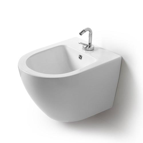 BIDET SUSPENDU ROND EN CÉRAMIQUE BLANC | FOLK