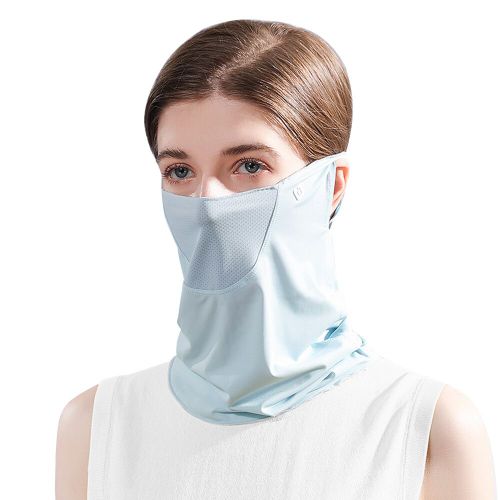 Écharpe De Protection Solaire En Soie Glacée Pour Femme,Écharpe D'été Anti-Uv,Voile De Golf,Carpe,Barbecue,Camping,Randonnée De Montagne