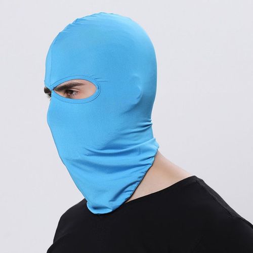Cagoule De Protection Uv À Deux Trous Pour Homme Et Femme,Équipement De Sauna Doux,Masque Facial,Ski À Moteur Cs,Été