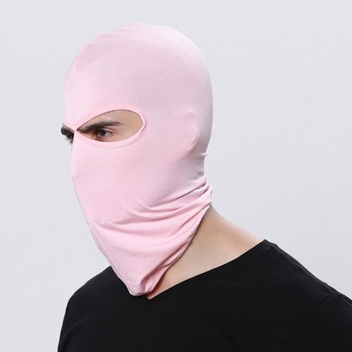 Cagoule De Protection Uv À Deux Trous Pour Homme Et Femme,Équipement De Sauna Doux,Masque Facial,Ski À Moteur Cs,Été