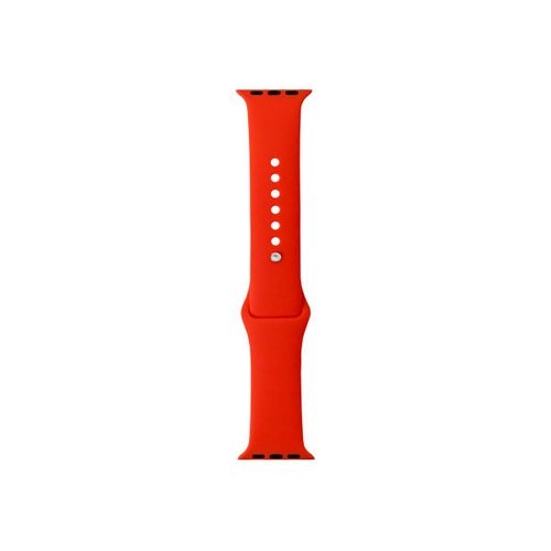 Bigben Connected - Bracelet De Montre Pour Montre Intelligente - 42-44mm - Rouge - Pour Apple Watch Hermès Series 7, Hermès Series 9, Nike Series 7, Series 10, Series 8, Series 9