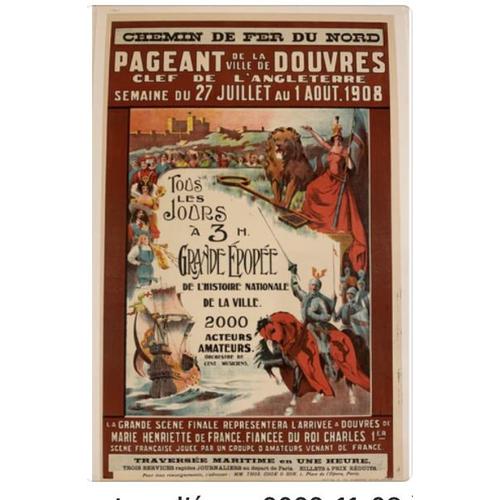 Affiche Douvres 1908