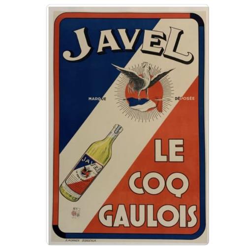 Affiche Javel Coq Gaulois