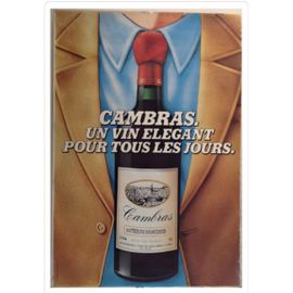 Affiche Cambras Vin