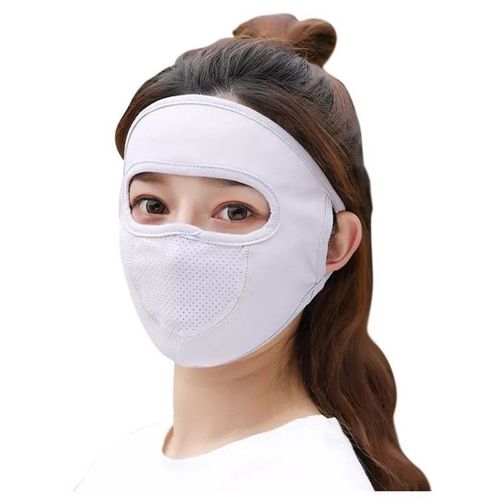 Masques De Protection Solaire Ice Injsunscreen Pour Femmes,Extérieur,Équitation,Respirant,Pare-Soleil Intégral,Anti-Poussière Et Uv,Masques En Maille,Été