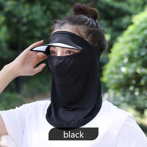Masques De Protection Solaire Ice Injsunscreen Pour Femmes,Extérieur,Équitation,Respirant,Pare-Soleil Intégral,Anti-Poussière Et Uv,Masques En Maille,Été