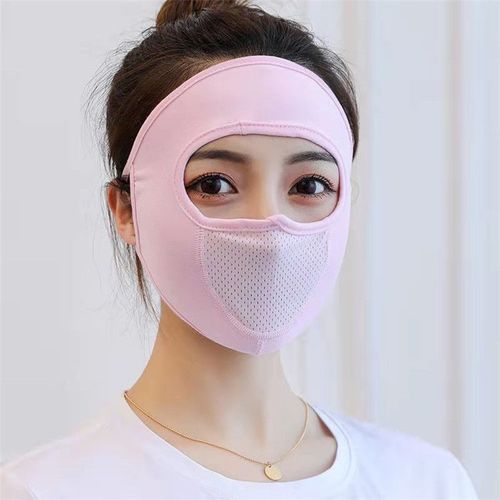 Masques De Protection Solaire Ice Injsunscreen Pour Femmes,Extérieur,Équitation,Respirant,Pare-Soleil Intégral,Anti-Poussière Et Uv,Masques En Maille,Été