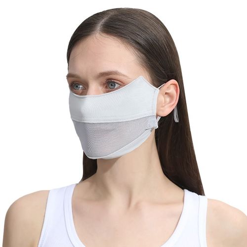 Masque De Protection Solaire En Maille Respirante Pour Femmes Et Filles,Couvre-Visage Ice Injface,Conduite,Équitation,Randonnée,Chasse,Course À Pied,Sport,Extérieur
