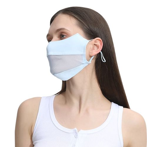 Masque De Protection Solaire En Maille Respirante Pour Femmes Et Filles,Couvre-Visage Ice Injface,Conduite,Équitation,Randonnée,Chasse,Course À Pied,Sport,Extérieur