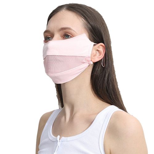 Masque De Protection Solaire En Maille Respirante Pour Femmes Et Filles,Couvre-Visage Ice Injface,Conduite,Équitation,Randonnée,Chasse,Course À Pied,Sport,Extérieur