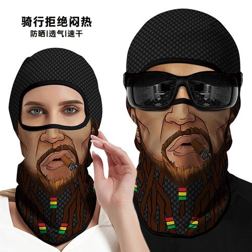 Masque De Moto Drôle 3d Pour Hommes,Couvre-Visage,Masque De Ski,Joker Skull,Cagoule,Équipement De Sauna,Randonnée En Plein Air,Écharpe De Cou De Camping,Gaclabandana