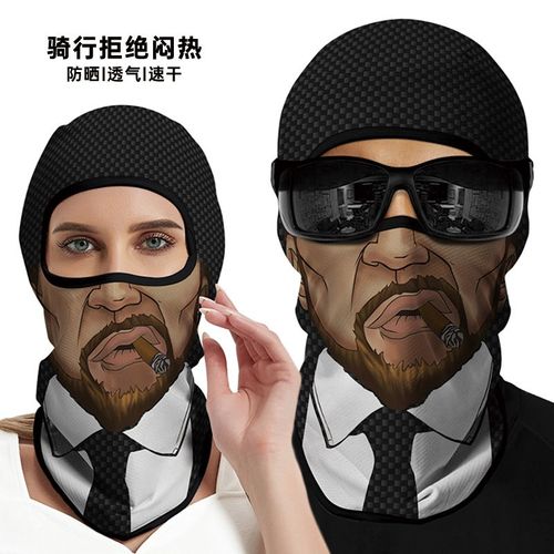 Masque De Moto Drôle 3d Pour Hommes,Couvre-Visage,Masque De Ski,Joker Skull,Cagoule,Équipement De Sauna,Randonnée En Plein Air,Écharpe De Cou De Camping,Gaclabandana