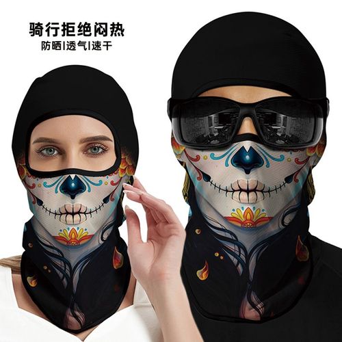 Masque De Moto Drôle 3d Pour Hommes,Couvre-Visage,Masque De Ski,Joker Skull,Cagoule,Équipement De Sauna,Randonnée En Plein Air,Écharpe De Cou De Camping,Gaclabandana