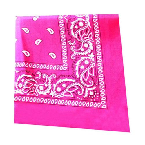 Foulard Hip-Hop En Polyester Et Coton Imprimé,Bandeau Carré Orange Pour Fête,Vacances Et Voyage