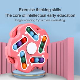 Intelligence Rotation Magic Beans Iq Game  Puzzle 3d Creative Decompression Anxiété Jouets - Rouge
