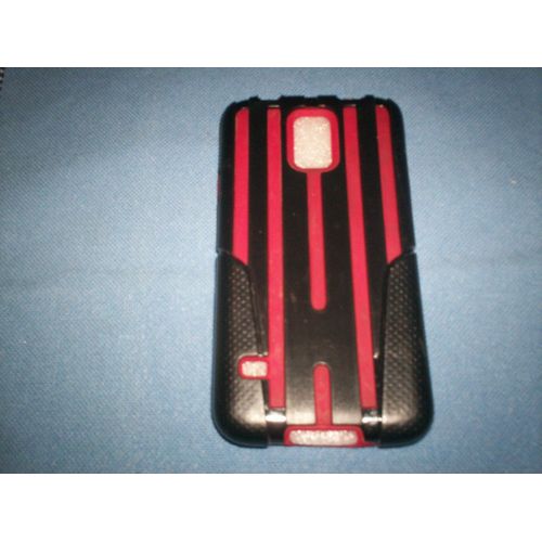 Coque Dure Samsung Galaxy S5 Rouge Et Noire I9600/S5