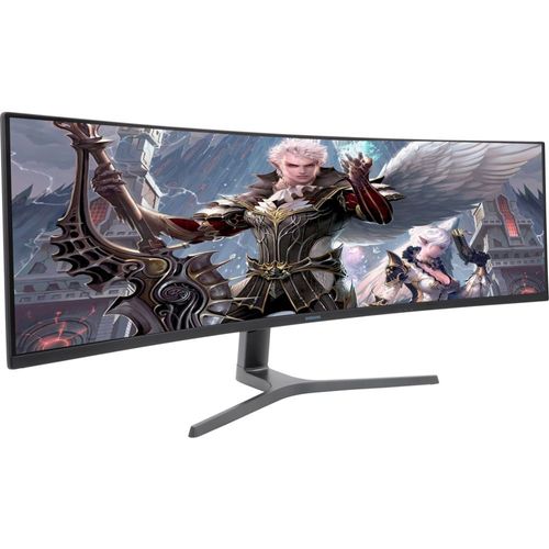 Samsung C49RG90SSR - Moniteur QLED - incurvé - 49" - 5120 x 1440 Dual WQHD @ 120 Hz - VA - 1000 cd/m² - 3000:1 - DisplayHDR 1000 - 4 ms - HDMI, 2xDisplayPort