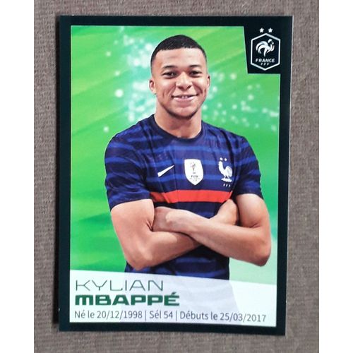Carte Sticker Panini "Au Plus Près Des Bleus" N°49 Kylian Mbappé