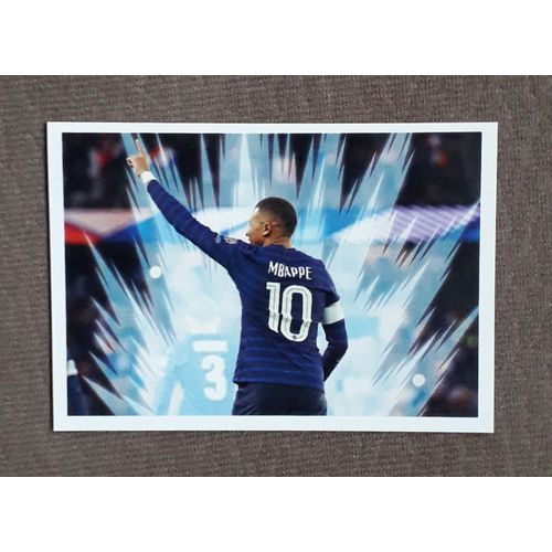 Carte Sticker Panini "Au Plus Près Des Bleus" N°9 Kylian Mbappé