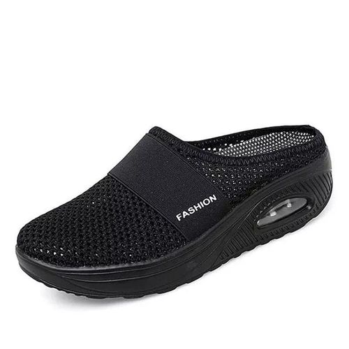 Pantoufles À Semelles Compensées Anti-Ald Premium Pour Femme",Chaussures Vintage Décontractées,Rétro,Grande Taille,Orth4wd,"Sandales Pour Diabétique