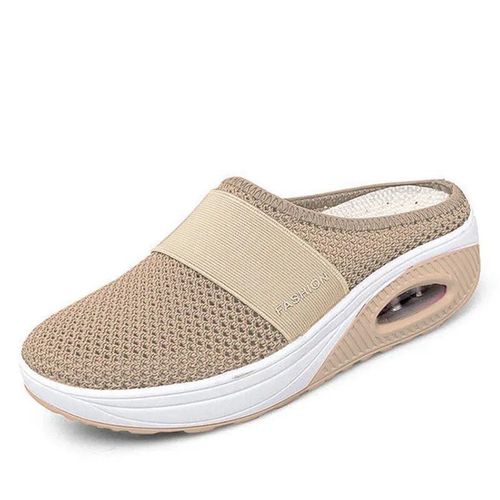 Pantoufles À Semelles Compensées Anti-Ald Premium Pour Femme",Chaussures Vintage Décontractées,Rétro,Grande Taille,Orth4wd,"Sandales Pour Diabétique