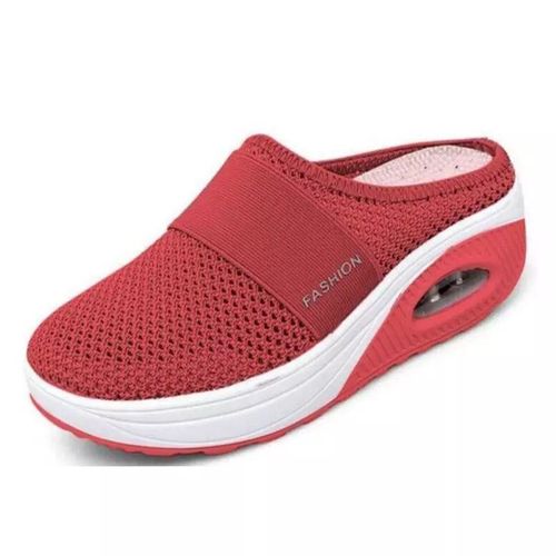 Pantoufles À Semelles Compensées Anti-Ald Premium Pour Femme",Chaussures Vintage Décontractées,Rétro,Grande Taille,Orth4wd,"Sandales Pour Diabétique