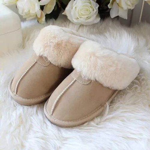 Pantoufles En Fourrure De Mouton 2023 Naturelle Pour Femmes",Pantoufles D'hiver Pour Femmes,Pantoufles D'intérieur Chaudes,Pantoufles En Laine Douce,Pantoufles De Maison Pour Dames,"Qualité Supérieure
