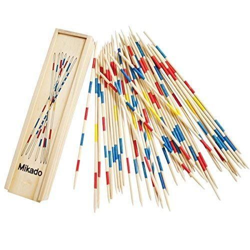 Mikado En Bois 31 Pick-Up Sticks Family Fun Intérieur Jeu De Société Pour Adultes Et (5 Ans Au-Dessus