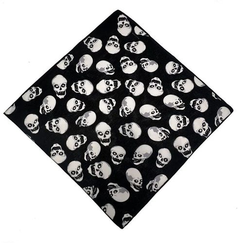Foulards De Randonnée Tête De Mort,Bandana En Coton D'extérieur,Écharpe De Cou De Course,Cagoule De Cyclisme,Masque De Pêche,Vêtements De Sauna Hip Hop