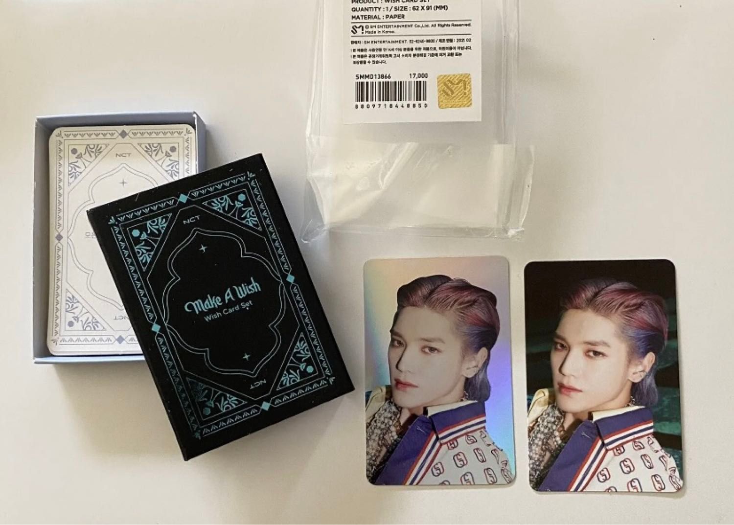 Kpop Nct U 2020 Taeyong Photocard Set Officielle « Make A Wish »