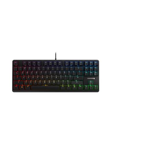 CHERRY G80-3000N RGB TKL - Clavier - backlit - USB - International US - commutateur : CHERRY MX Silent Red - noir