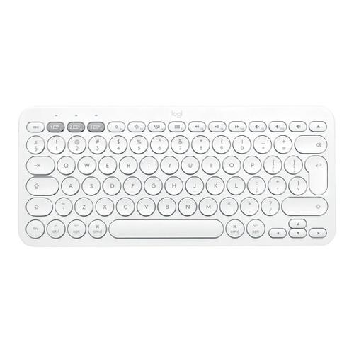 Logitech K380 Multi-Device Bluetooth Keyboard for Mac - Clavier - sans fil  - Bluetooth 3.0 - AZERTY - Français - blanc cassé