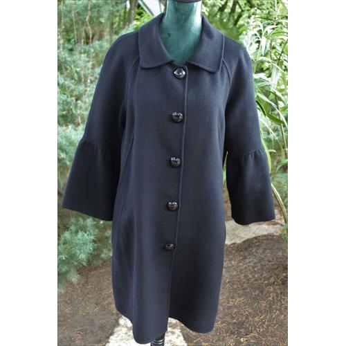 manteau noir Caroll la coupe tr s feminine. Rakuten