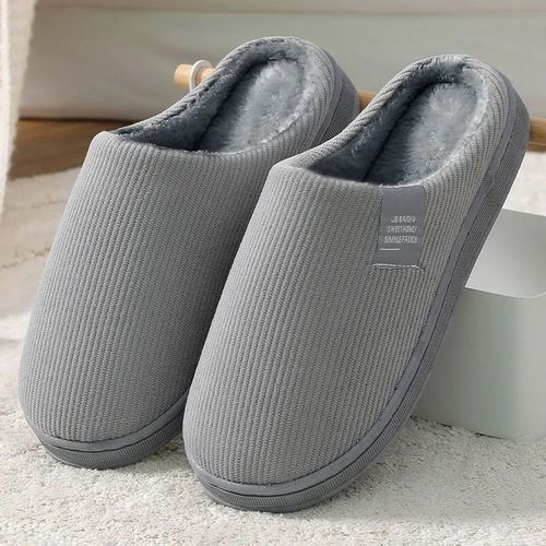 Chaussons D'intérieur En Coton Doux Pour Hommes Et Femmes",Chaussures Décontractées Pour Couple,Toboggans Confortables Pour Chambre À Coucher,Haute Qualité,Chaud,"Hiver