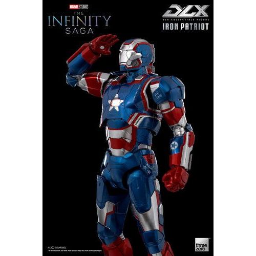 Threezero - Marvel Infinity Saga Iron Patriot Deluxe 1/12 Scale Action Figure (Net) [Collectables] Action Figure, Collectible